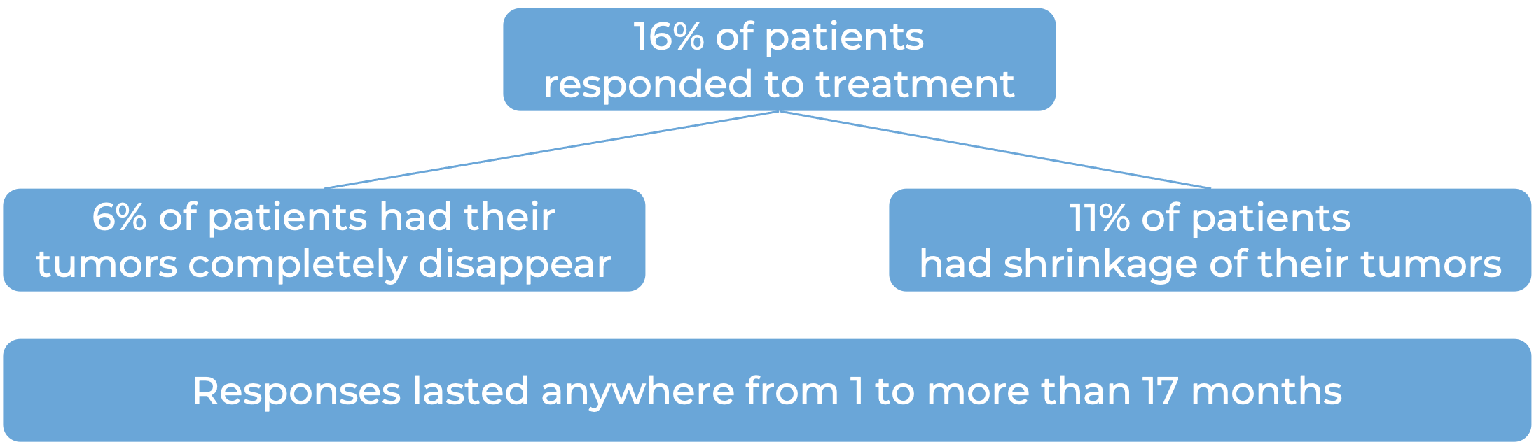 Results after treatment with Bavencio Results after treatment with Bavencio (diagram)