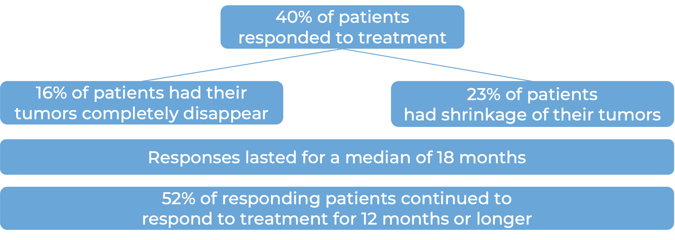 Results after treatment with Bavencio Results after treatment with Bavencio (diagram)