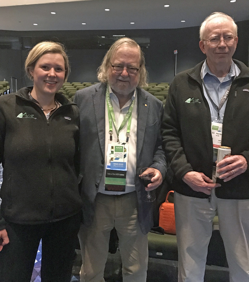 Jim Allison together with Ute Burkhardt and Ed Fritsch 