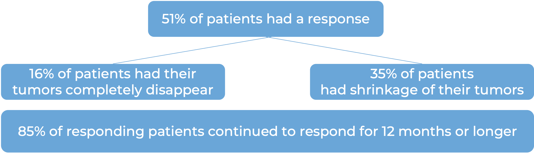 Results after treatment with Keytruda (diagram)