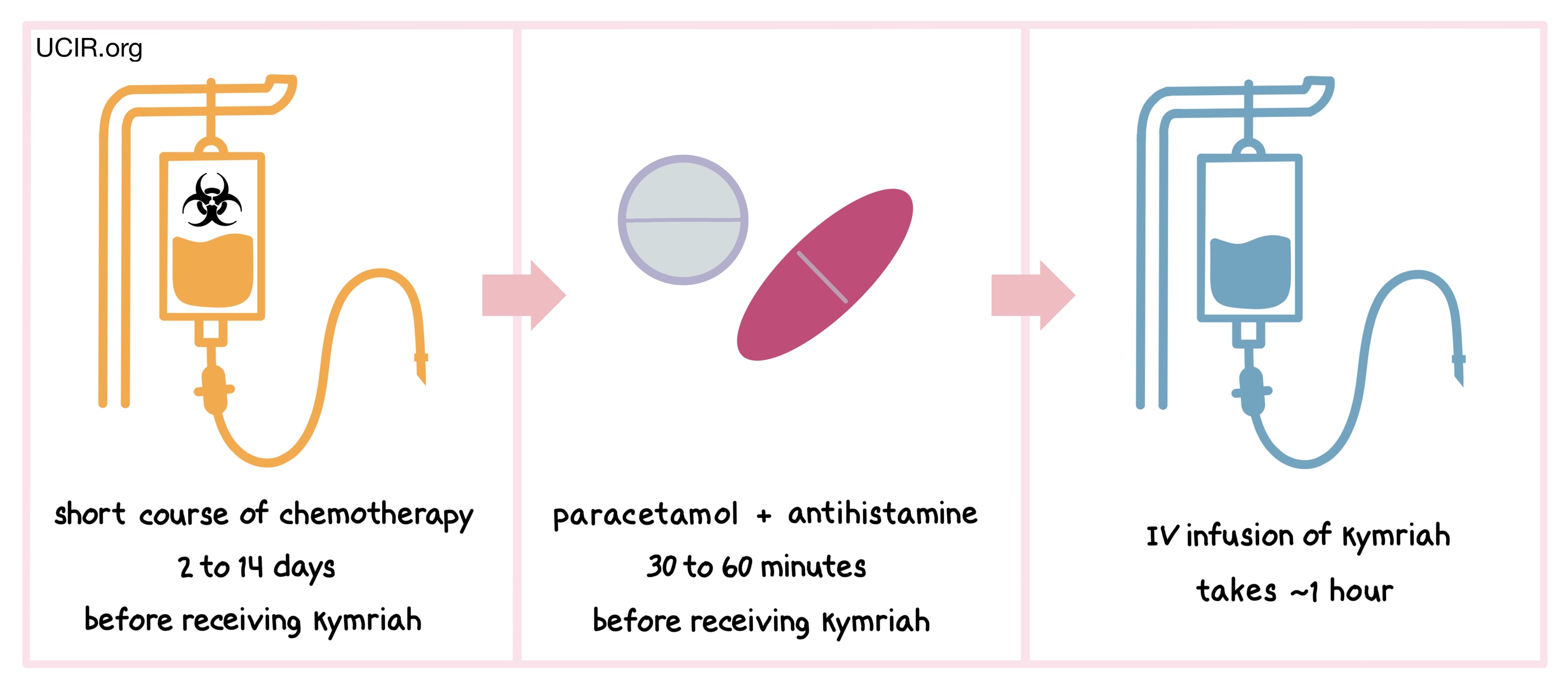 Timeline illustration of the Kymirah process