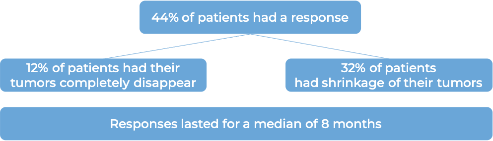 Results after treatment with Padcev (diagram)