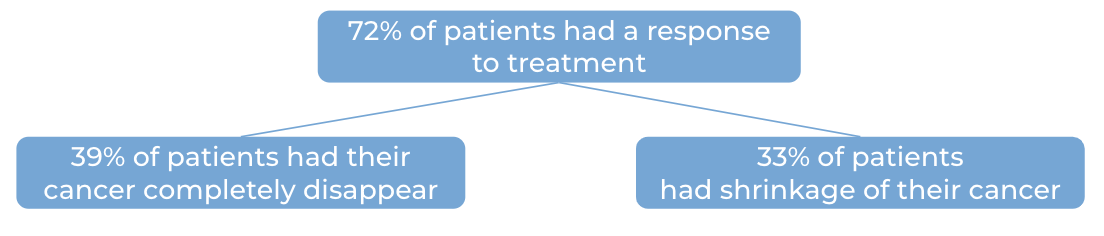 Results after treatment with Talvey (diagram)