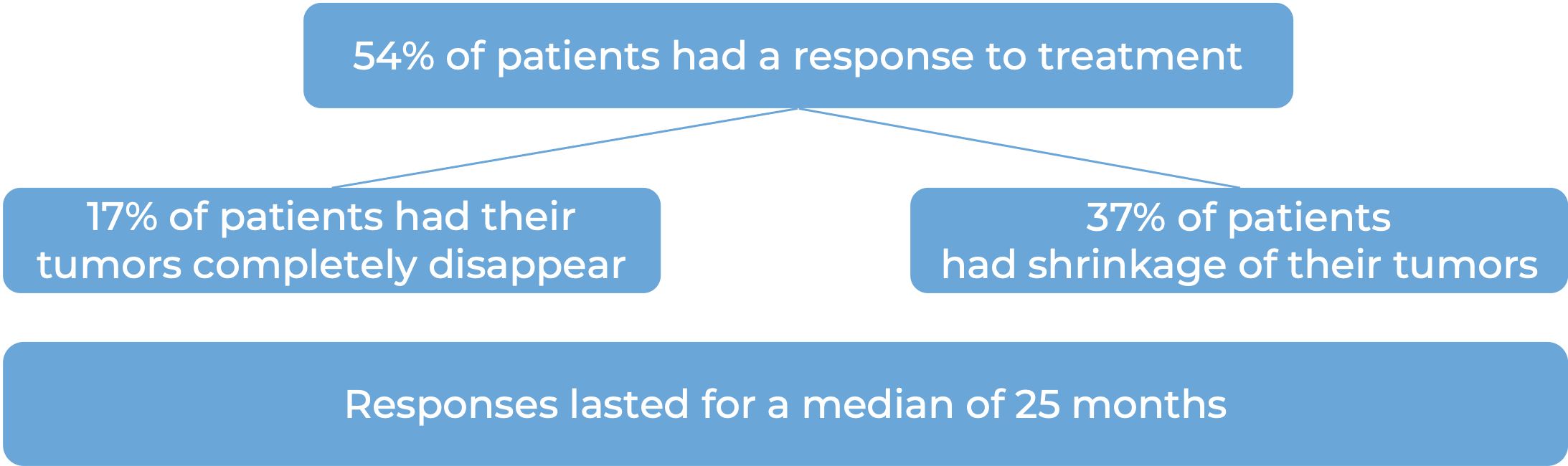 Results after treatment with Zynyz (diagram)