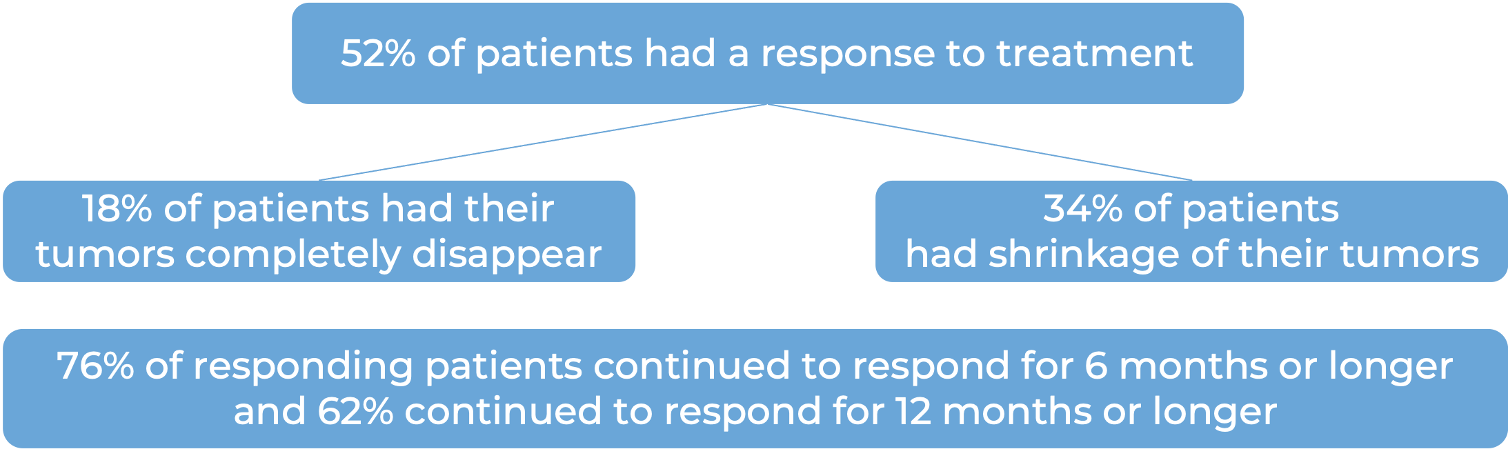 Results after treatment with Zynyz (diagram)